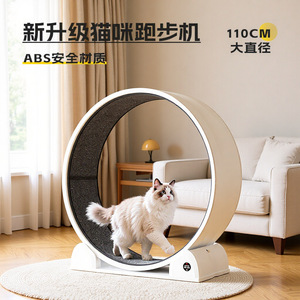 Cat <b>Exercise</b> <b>Wheel</b> 110Cm Silent Running Fitness Toy For Indoor Cats - Product Image 3