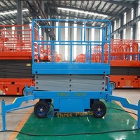 Plateforme élévatrice à ciseaux électrique hydraulique AC à trois points, 100 kg, hauteur 20 m, certifiée CE ISO, en acier avec stabilisateurs – Offre Spéciale