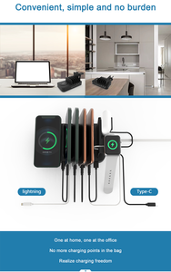 Soporte de <span class=keywords><strong>cargador</strong></span> inalámbrico multifuncional 9 en 1 soporte de <span class=keywords><strong>cargador</strong></span> de escritorio para teléfonos <span class=keywords><strong>cargador</strong></span> de teléfono móvil soporte de carga inalámbrica - Product Image 4