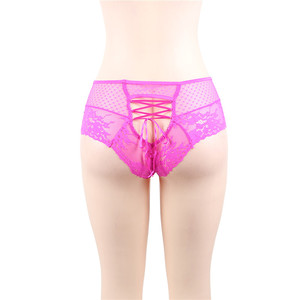 Etiqueta Privada de cuatro colores de las mujeres al por mayor de señora de encaje bragas - Product Image 3