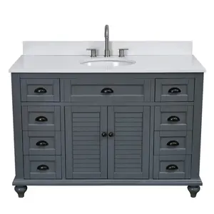2023 Luxury Hotel Countertops Supplier Impressions Modern Design Vanity Set Bathroom Vanity Cabinet