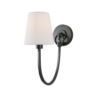 Applique murale LED moderne en tissu avec abat-jour en cuivre et laiton, en acier inoxydable, pour chambre et salon