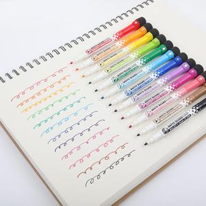 Ensemble de marqueurs effaçables <span class=keywords><strong>à</strong></span> <span class=keywords><strong>sec</strong></span> <span class=keywords><strong>à</strong></span> <span class=keywords><strong>pointe</strong></span> <span class=keywords><strong>feutre</strong></span> personnalisables avec logo, faible odeur, colorés, magnétiques, pour tableau blanc, avec aimant et gomme - Product Image 4