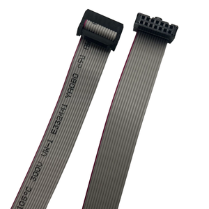 Özel düz şerit kablo 2.54mm Pitch 2 satır 7 Pin şerit kablo düz gri renk 2.54 Idc motosiklet için esnek düz kablo - Product Image 4