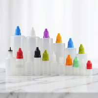 Op maat gemaakte PE druppelflesjes 5ml 10ml 15ml 30ml 50ml 100ml 200ml voor kleurstoffen, nagelriemolie, cosmetische serums en smaakconcentraten