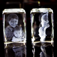 Années Cristal 3D laser cadeau pour bébé commémorer R-1385