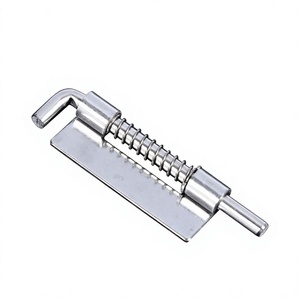 Bisagra de giro oculta para puerta de armario, izquierda/derecha, de hierro, moderna, con acabado galvanizado, ajustable y desmontable, con resorte. - Product Image 4