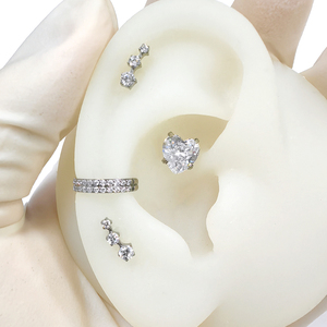 Ultimi Prodotti: <span class=keywords><strong>Orecchini</strong></span> con Due Zirconi F136 in Titanio, <span class=keywords><strong>Piercing</strong></span> Labret Senza Filettatura, Gioielli <span class=keywords><strong>per</strong></span> Labbra, Cartilagine dell'<span class=keywords><strong>Orecchio</strong></span>, Helix - Product Image 6