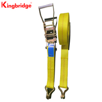 Kingbridge 3T Sangle à cliquet haute résistance Polyester Caoutchouc Échafaudage Ceinture d'arrimage Cravate Charge Échelle Pièces d'échafaudage