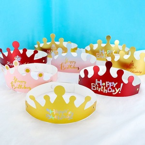 <span class=keywords><strong>Cappello</strong></span> Corona Pieghevole con Lamina Dorata Laser per Feste di <span class=keywords><strong>Compleanno</strong></span>, per Bambini e Adulti, Popolare su Internet - Product Image 2