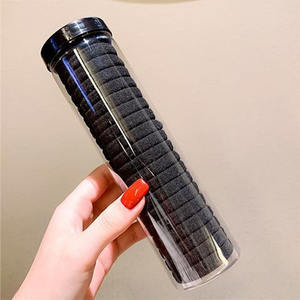 Élastiques à cheveux haute élasticité de 4 cm, bandeaux sans couture, accessoires pour cheveux, lot de 20 pièces en tube rond en PVC, très élastiques - Product Image 6