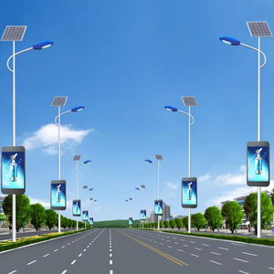 P4 extérieur étanche lampadaire route pilier signalisation numérique signe réverbère lampadaire poteau LED écran d'affichage pour la publicité - Product Image 1
