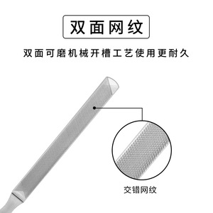 Stainless Steel <b>Nail</b> <b>File</b> Double Sided Reusable For General Population Household Use - Product Image 3