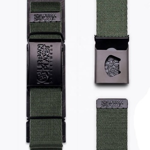 Custom Elastische Geweven Riem Verstelbare Lichtmetalen Gesp Casual Golfuitrusting Met Bedrukt Nylon Materiaal - Product Image 2