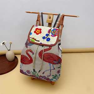 Mochila de Lona de Gran Capacidad, Nueva, Rápida, de Alta Calidad, 2026, Mochila Retro Bordada, Mochila Casual - Product Image 1