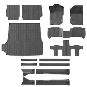 Tapis de dossier arrière Tapis de sol protecteur de seuil de porte 2e rangée <span class=keywords><strong>sous</strong></span> <span class=keywords><strong>le</strong></span> tapis pour 2025 Toyota 4Runner TPE - Product Image 1