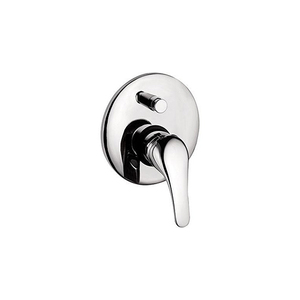 Mezclador de ducha empotrado de una sola salida con desviador Astro 2 Line Chrome - Product Image 1
