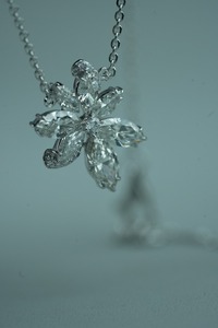 Collar de diamantes cultivados en laboratorio chapado en oro IGI certificado corte Marquesa oro rosa opciones de plata joyería de moda para mujer para - Product Image 4