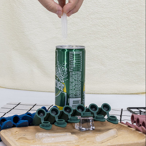 Moule à glaces en silicone alimentaire 6 cavités avec couvercle, réutilisable, pour faire des glaces maison - Product Image 2