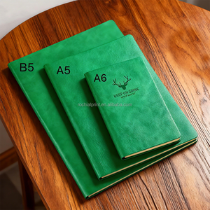 Cuaderno de Tapa Dura Tamaño A5, 100 g/m², 160 Hojas Rayadas, Bonito Diario de Cuero PU, Libreta de Notas, Éxito de Ventas - Product Image 1