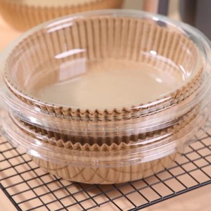 สแควร์รอบไม่ติด 100 ชิ้น 8 นิ้วทิ้ง parchment เบเกอรี่กรองซิลิโคน air fryer กระดาษทิ้งสําหรับ air fryer - Product Image 5