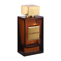 Flacon de parfum rectangulaire en verre ambré, prix d'usine, 50 ml, 100 ml, avec vaporisateur à pompe