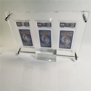 Manufacturer Wholesale Custom Transparent Triple Graded Card Display Frame Premium Acrylic Sports Card Display Modern Style - Product Image 3