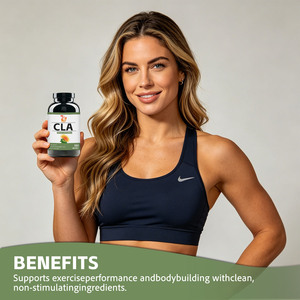 Precio al por mayor: Cápsulas blandas de CLA 1300MG con aceite de semilla de cártamo que apoyan el rendimiento en el ejercicio y el desarrollo muscular con cápsulas blandas limpias - Product Image 3