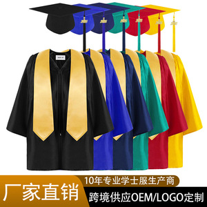 Robe de Cérémonie de Remise des Diplômes pour Enfants, Maternelle et Primaire, Unisexe, en Polyester, Costume de Scène, Collection Printemps 2026, Direct Usine - Product Image 5