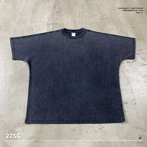 เสื้อยืดโอเวอร์ไซส์คุณภาพสูงสำหรับทุกเพศ เสื้อยืดเนื้อหนัก ผ้าฝ้ายแท้ ทรงวินเทจ ซักแล้ว น้ำหนัก 250 กรัม คอกลม แบบเรียบ สำหรับผู้ใหญ่ - Product Image 3