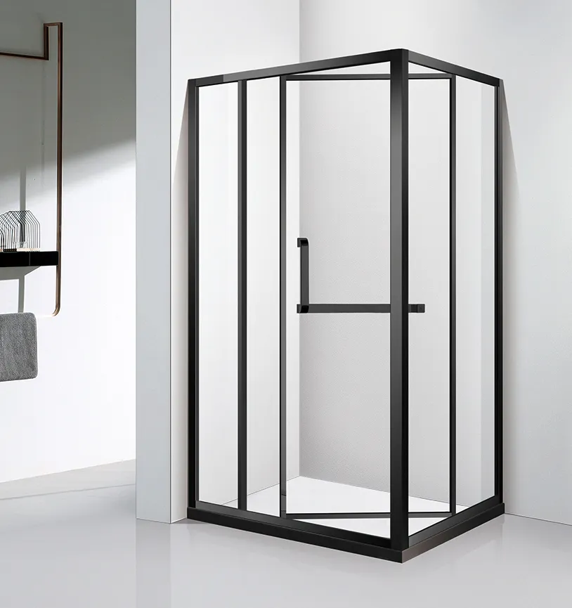 Напольные душевые кабины для небольших ванных комнат с закаленным стеклом