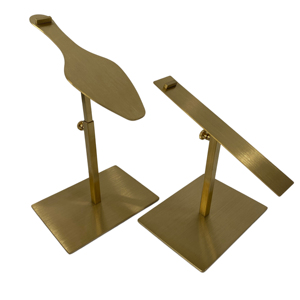 Exhibidores de Zapatos de Metal Ajustables de Acero Inoxidable Dorado, Modernos y Sencillos, para un Solo Par de Zapatos de Mujer, Venta al Por Mayor - Product Image 6