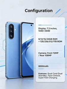 Venta Caliente, Suministro Directo de Fábrica, Teléfono Inteligente A56 5G, CDMA LTE, Android 15, Cámara HD de 108MP, 120Hz, Deca Core, 24GB+512GB, Envío Gratis - Product Image 2