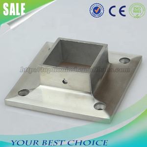 스테인리스 스틸 난간 장착 사각 베이스 플레이트 - Product Image 3