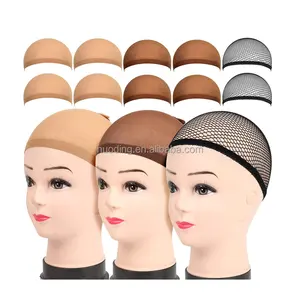 Toptan kadın s saç ağları-Kadınlar ve erkekler için ayarlanabilir makine kafa bandı örgü peruk kapaklar peruk yapımı