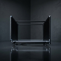Support/Magazine à plaquettes MSK personnalisé de 8 pouces à 13 fentes en acier inoxydable, barre de retenue gravée au laser, surface lisse sans bavures