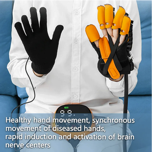 Gant robotique Offre Spéciale pour la réadaptation des accidents vasculaires cérébraux Usine Fonction de la main directe Dispositif d'entraînement Récupération Finger <span class=keywords><strong>Hand</strong></span> <span class=keywords><strong>Massager</strong></span> - Product Image 4