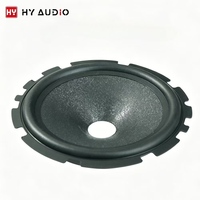 Aksesoris Speaker HY AUDIO, Kerucut Kertas Speaker dengan Tepi Karet, Tinggi Total 32 mm, Material Kerucut Kertas Speaker Midrange