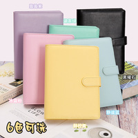 En stock – Carnets à couverture en cuir A5 personnalisables, classeurs à feuilles mobiles, journaux, agendas pour étudiants, bureau et école