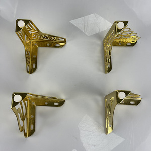 Pieds de meubles en métal Luye, dorés, ajourés, 13 points, style moderne, pour canapé, table basse, meuble TV - Product Image 3