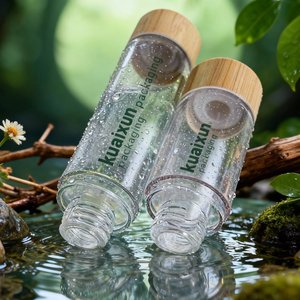 Confezione Cosmetica Biodegradabile in Bambù Tubo Airless di Lusso per Olio Corpo Flacone <span class=keywords><strong>Spray</strong></span> Nebulizzatore - Product Image 6