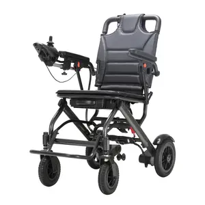 Sedia a rotelle elettrica leggera per disabili con struttura in acciaio legato di alluminio con approvazione ce per la vendita