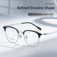 7388 Bingkai Kacamata Miopia Tinggi Jarak Pupil Kecil Ringan Tahan Lama Full-Rim Unisex Bisnis Kasual Stylish