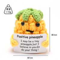 Vente en gros de poupées pommes de terre souriantes au crochet faites à la main, mini jouets en peluche tricotés positifs, cadeau d'anniversaire, porte-clés