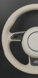Volante Deportivo RS de Cuero Blanco Personalizado con Botones Multifunción para <span class=keywords><strong>Audi</strong></span> Serie A3/A4/A5/A6/<span class=keywords><strong>Q</strong></span>/Q5/Q7/Q3/A7/A8 - Product Image 5