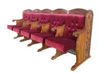 Banc d'église antique en bois de chêne massif de haute qualité personnalisé CH-B178, banc d'église, chaise d'église israélienne, meubles de synagogues