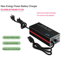 Chargeur de batterie pour scooter électrique et moto électrique en alliage d'aluminium, personnalisé, à charge rapide, tendance, 72V, lithium-ion, Lifepo4