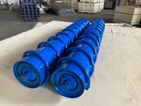 Rouleau de retour spiralé industriel JUXIN avec jante en acier et roulement à billes à gorge profonde, robuste, pour applications énergétiques et minières