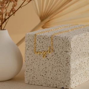 Collana con targhetta personalizzata con nome minimalista collana con catena di torsione <span class=keywords><strong>regalo</strong></span> <span class=keywords><strong>personalizzato</strong></span> <span class=keywords><strong>per</strong></span> la migliore amica della fidanzata - Product Image 3