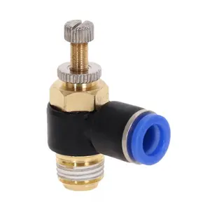 SL series speed control threaded throttle valve,exhaust air pneumatic fittings